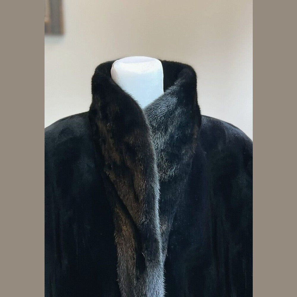 Stunning Black Dyed Sheared Mink Fur Jacket Reversible to Rainwear Size 14 NEW! Clothing, Shoes & Accessories:Women:Women's Clothing:Coats, Jackets & Vests Style Your Walls